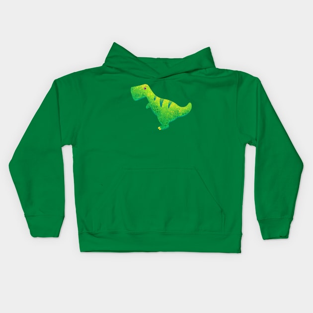 Cute Little T-Rex Kids Hoodie by Alexandra Franzese